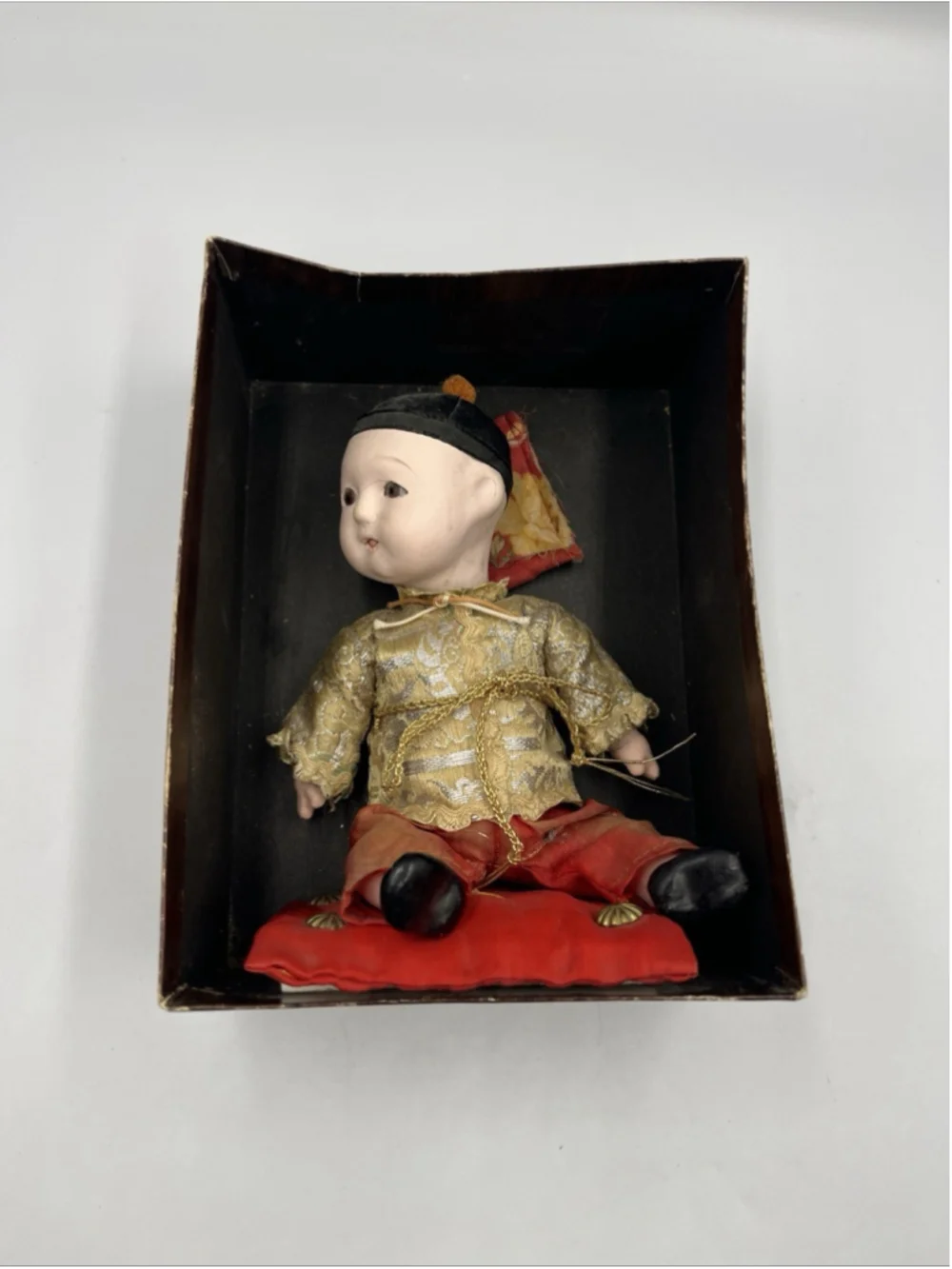 VTG Japanese Asian Ichimatsu GoFun Boy Doll jointed composition doll HTF , SEE